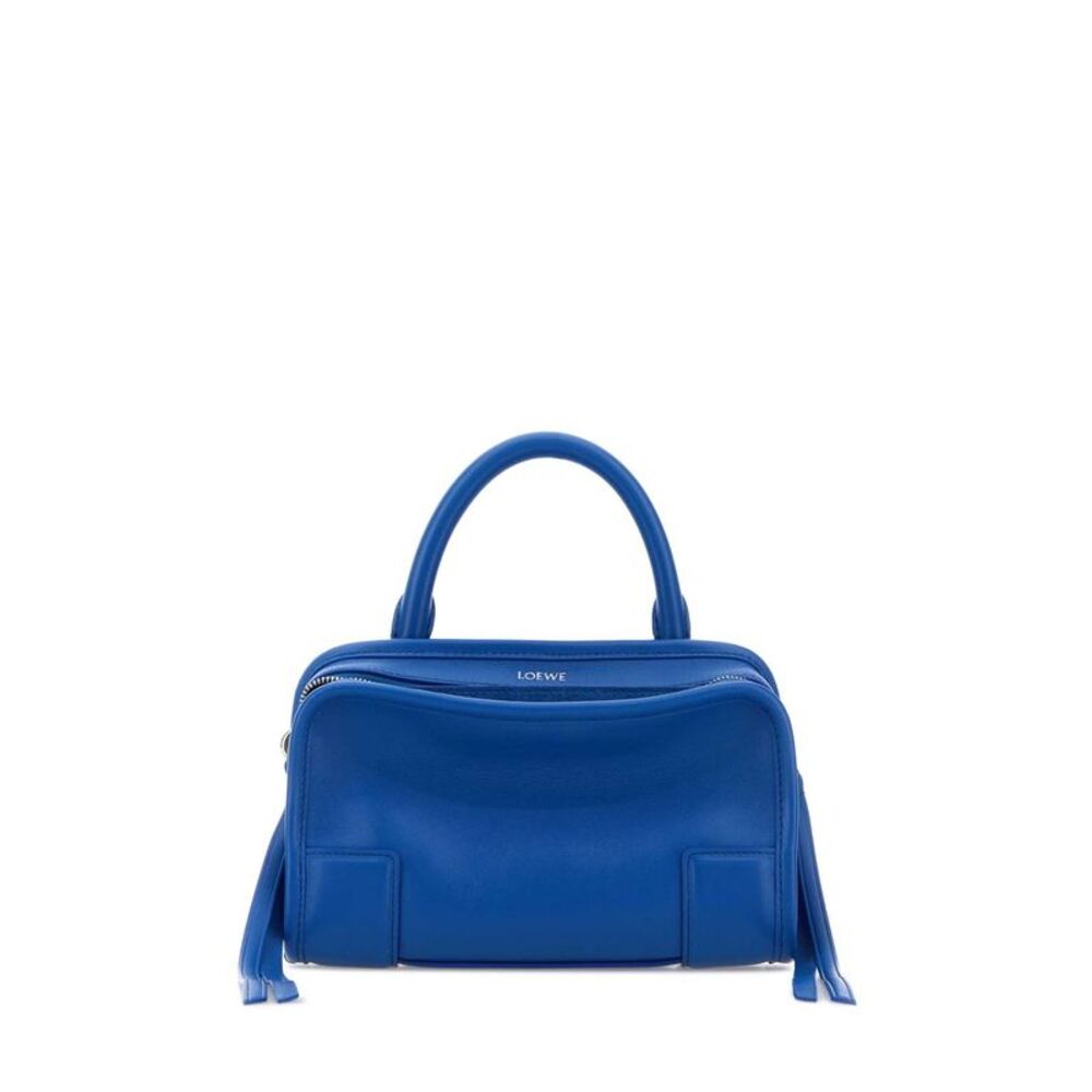 Loewe Women Blue Leather Mini Amazona Handbag